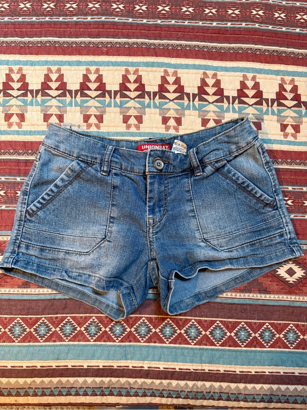 UNIONBAY vintage Y2K Light Blue Denim mini Shorts size 5